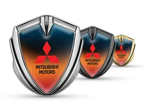 Mitsubishi Emblema Coche Insignia Carrera Plano Brilla Remate